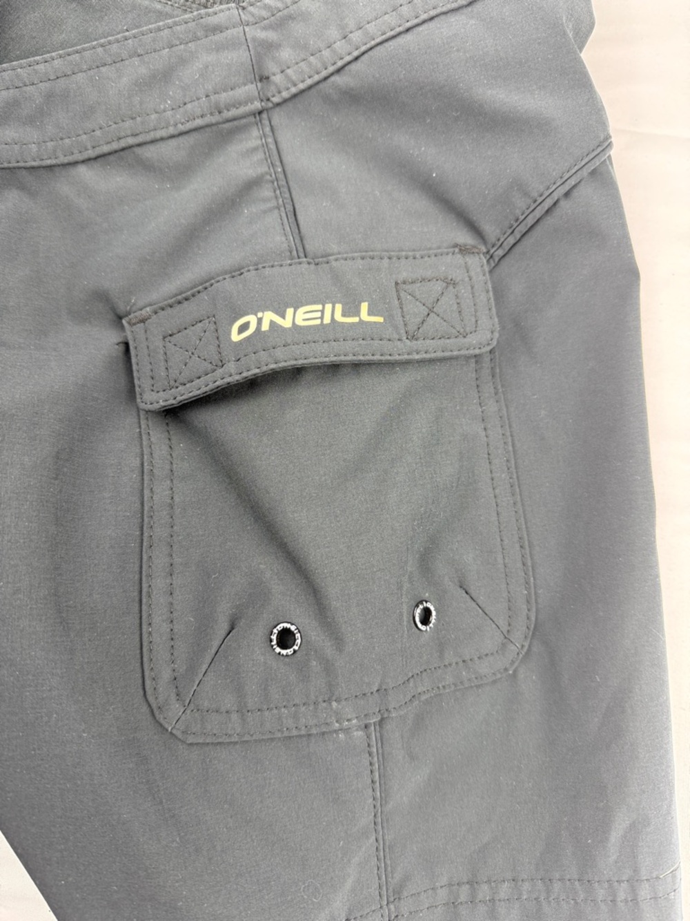 O'Neill Juniors Black Swim Trunks with Pocket - Picture 3 of 5